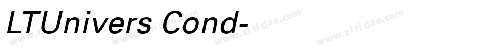 LTUnivers Cond字体转换